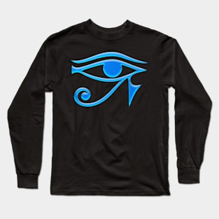 Eye Of Horus Neon Design Long Sleeve T-Shirt